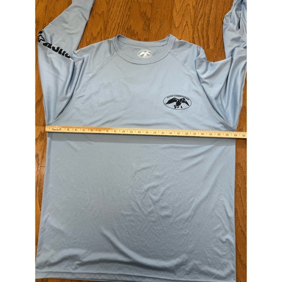 Duck Commander Duck Dynasty Mens Light Blue Shirt Logo Long Sleeve XL Performanc - Picture 5 of 7